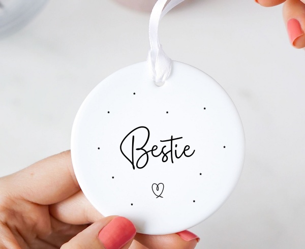 Bestie Ceramic Keepsake Hanging Ornament